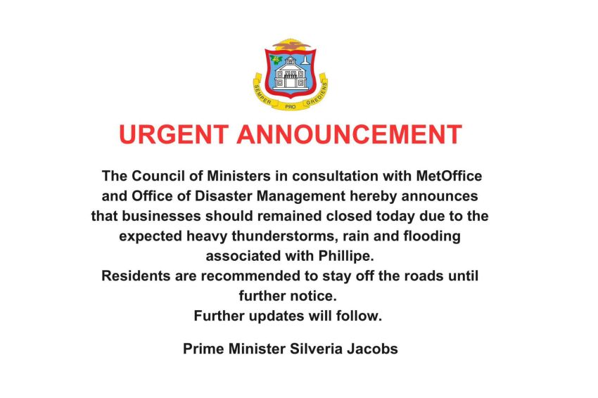 Closed due to weather conditions